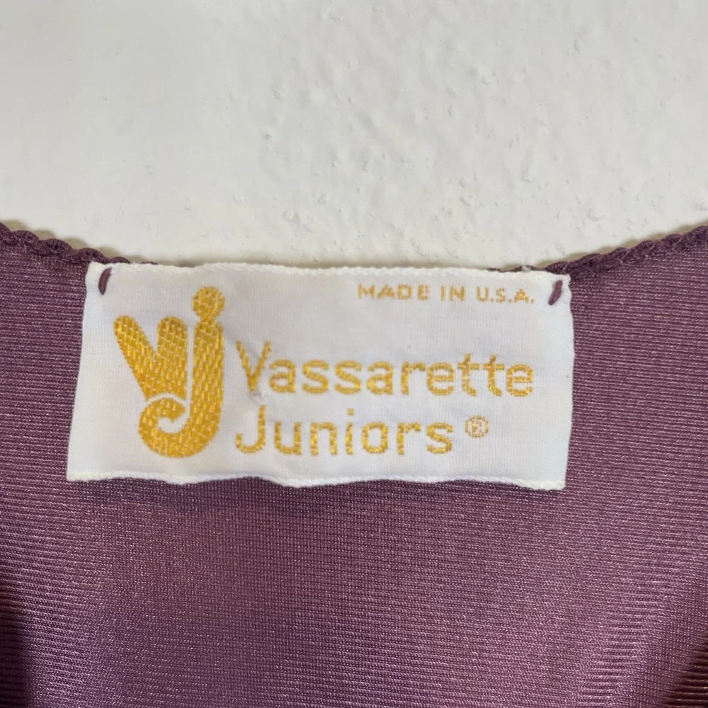 Vintage Vassarette Juniors‎ Bathrobe and Night Gown Set Size 7 Junior Milkmaid